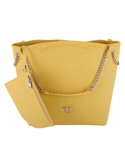 Shop Trussardi Violet" Hobo Bag" In Yellow