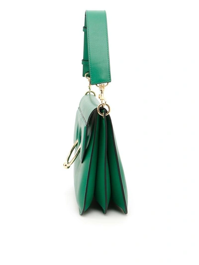 Shop Jw Anderson Medium Leather Pierce Bag In Emeraldverde