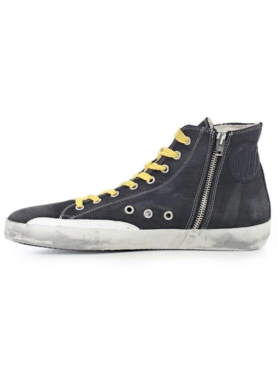 Shop Golden Goose Sneakers In Bdenim Yellow Lace