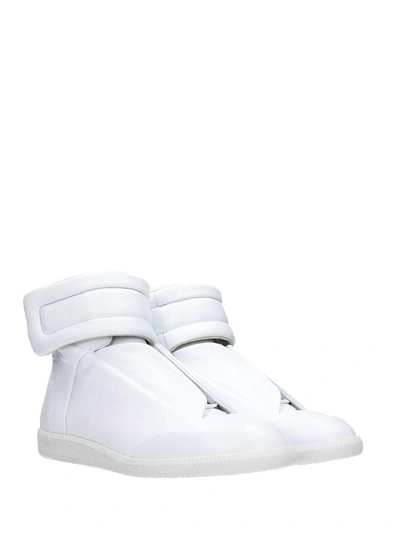 Shop Maison Margiela Future Hi White Sneakers