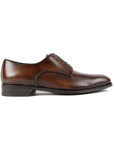 Shop Ferragamo Daniel Oxford Shoes In Brown