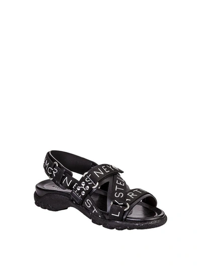 Shop Stella Mccartney Sandals In Nero Bianco