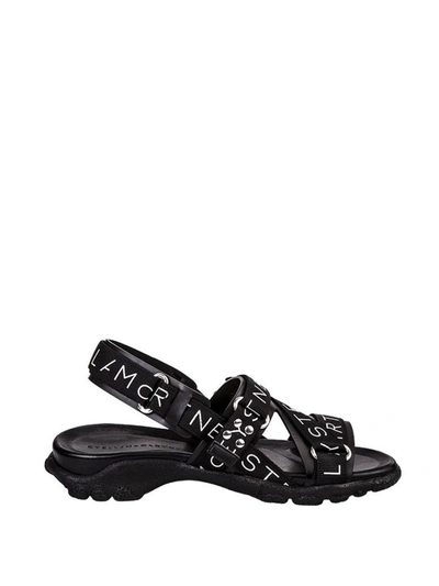 Shop Stella Mccartney Sandals In Nero Bianco