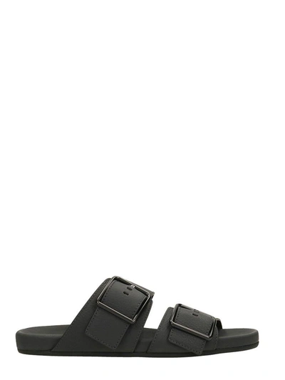 Shop Lanvin Black Leather Sandals