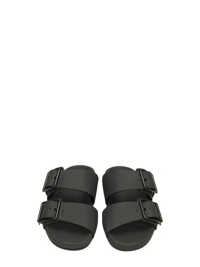 Shop Lanvin Black Leather Sandals