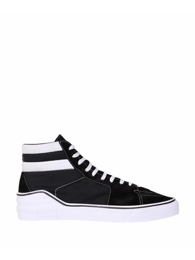 Shop Givenchy Suede-trimmed High-top Sneakers In Nero