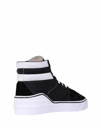 Shop Givenchy Suede-trimmed High-top Sneakers In Nero
