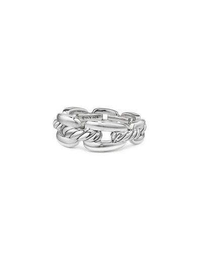 Shop David Yurman Wellesley Sterling Silver Chain Link Ring