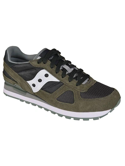Shop Saucony Shadow Original Sneakers In Green/white
