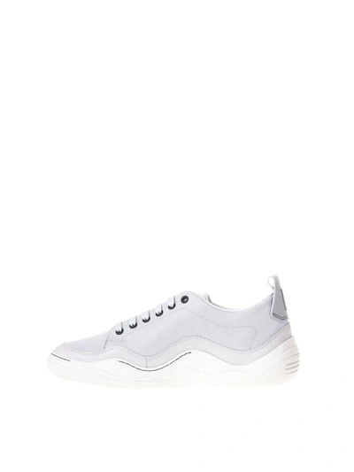 Shop Lanvin Sneakers In Gray Canvas In Grey