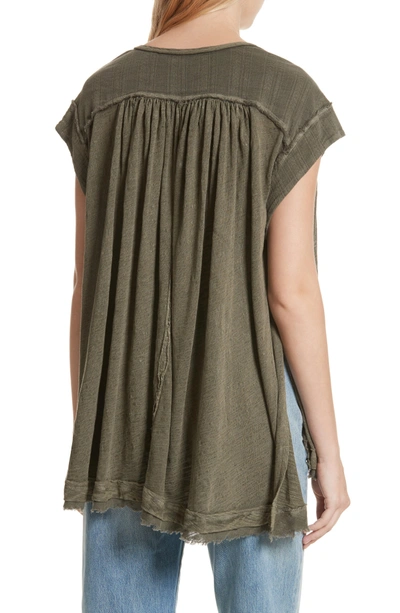 Shop Free People Aster Henley Top In Army