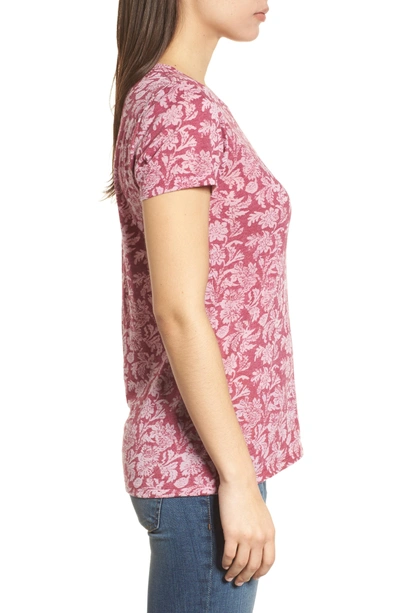 Shop Lucky Brand Print Tee In Pink Multi