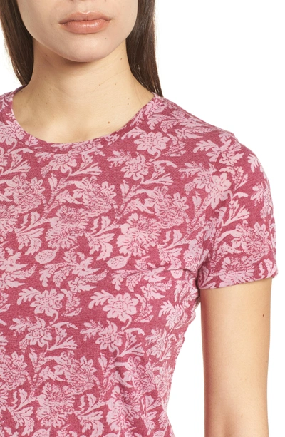 Shop Lucky Brand Print Tee In Pink Multi