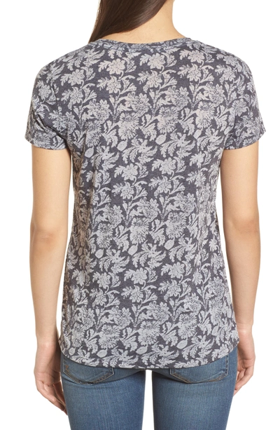 Shop Lucky Brand Print Tee In Blue Multi