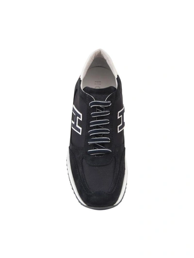 Shop Hogan Suede Sneaker In Blu-bordo-bianco