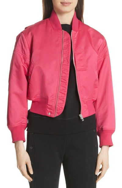 Shop Rag & Bone Wesley Bomber Jacket In Bright Pink