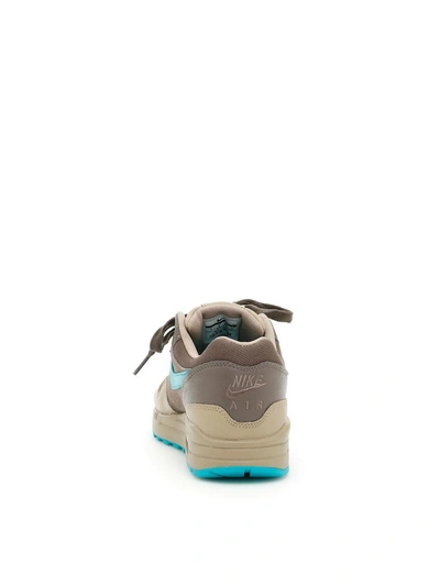 Shop Nike Air Max 1 Premium Sneakers In Ridgerock Turbo Green Khakigrigio
