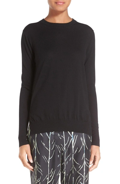 Shop Proenza Schouler Superfine Merino Wool Sweater In Black