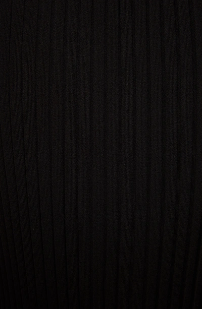 Shop Givenchy Ribbed Ruffle Hem Dress In Black