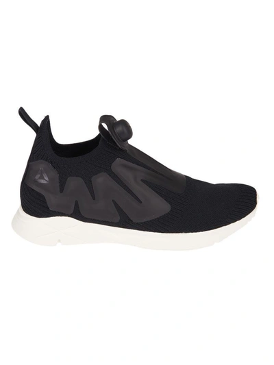Shop Reebok Pump Supreme Slip On Sneakers In Black White