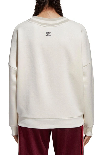 Shop Adidas Originals Originals Adibreak Sweatshirt In Chalk White/ Chalk White