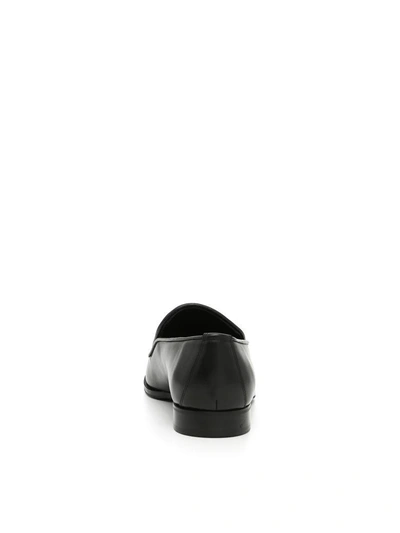 Shop Bottega Veneta Intrecciato Moccasins In Nero-neronero