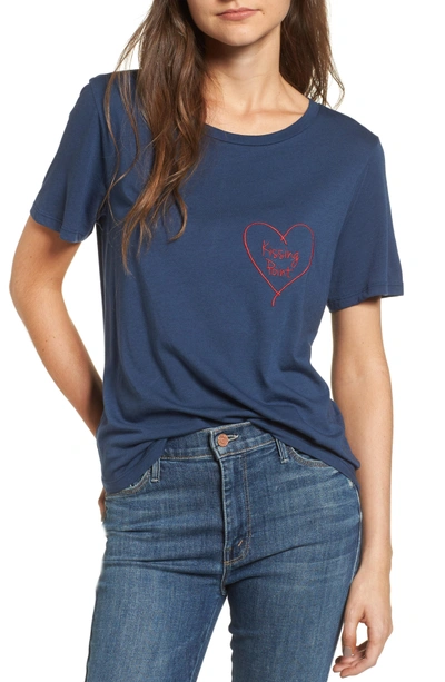 Shop South Parade Kissing Point Tee In Navy