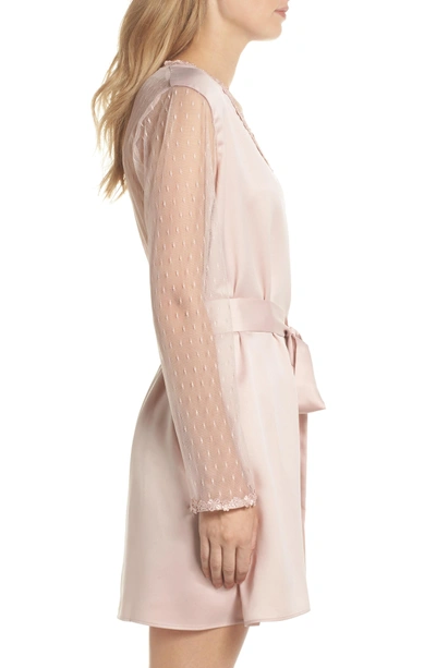 Shop Flora Nikrooz Showstopper Robe In Shell Pink