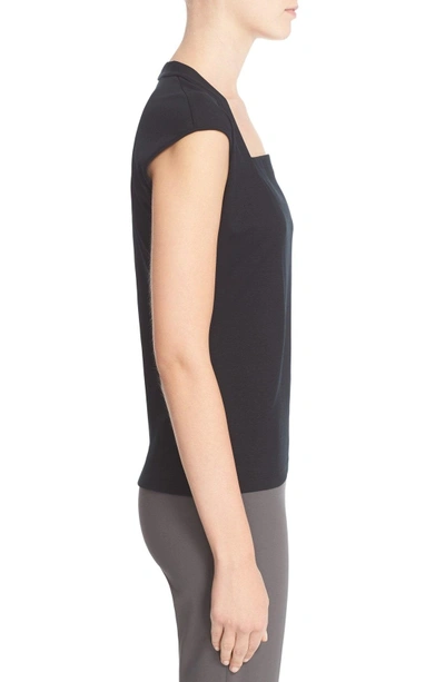 Shop Lafayette 148 'giada' Top In Black