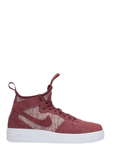 Nike Air Force 1 Bordeaux Suede Sneakers | ModeSens
