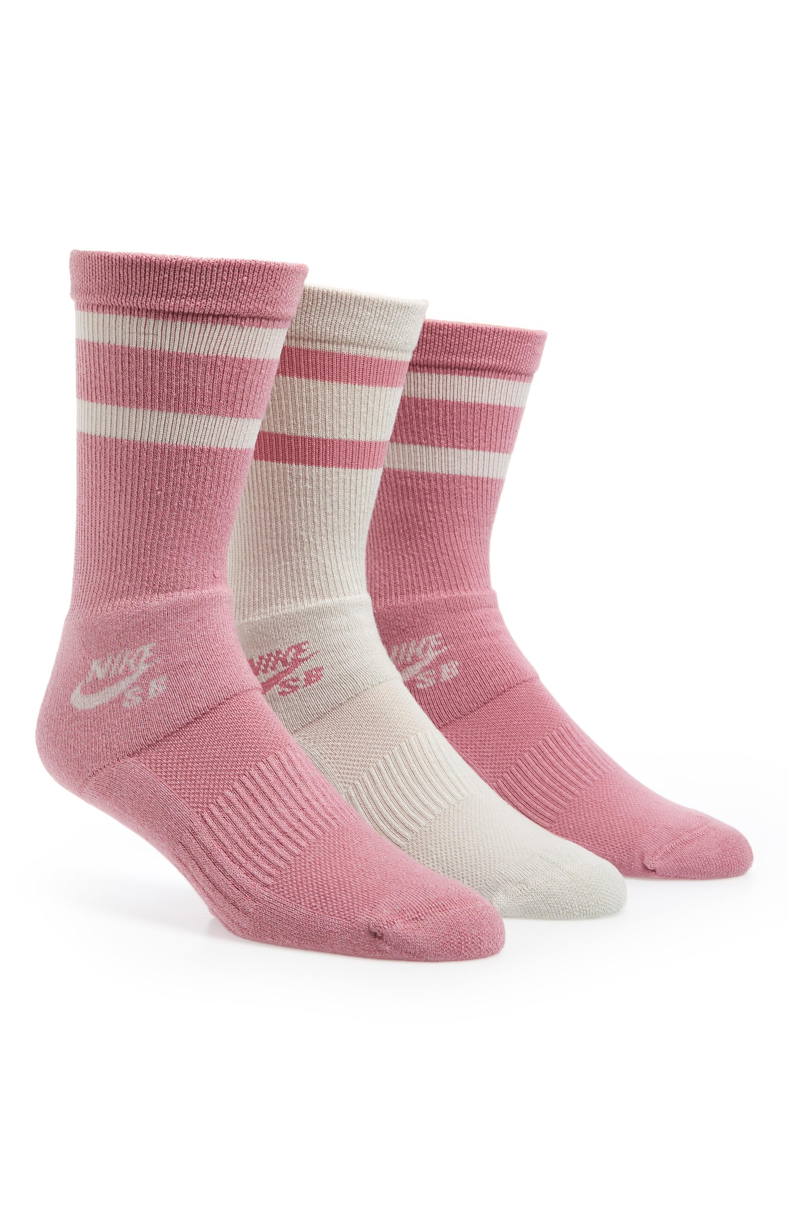 nike pink socks mens