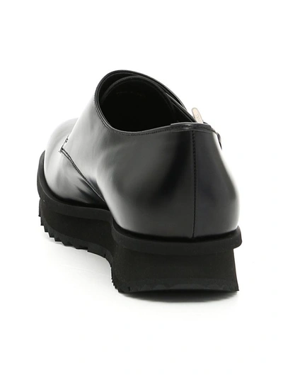 Shop Prada Double Monk Shoes In Neronero