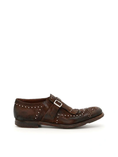 Shop Church's Monk Shoes In Mahogany