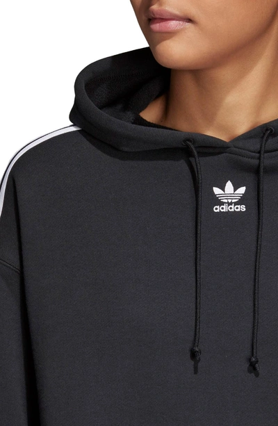 Shop Adidas Originals Crop Hoodie In Black