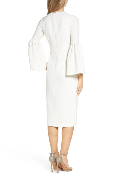 Shop Jill Jill Stuart Crepe Midi Dress In Off White