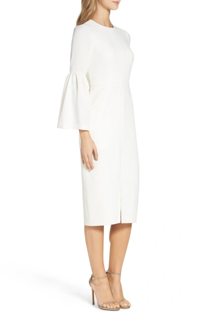 Shop Jill Jill Stuart Crepe Midi Dress In Off White