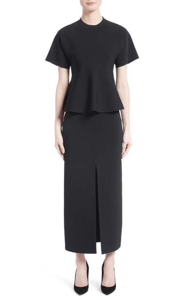 Shop Proenza Schouler Knit Flare Top In Black