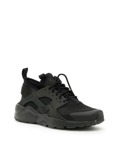 Shop Nike Huarache Run Ultra Sneakers In Black Blacknero