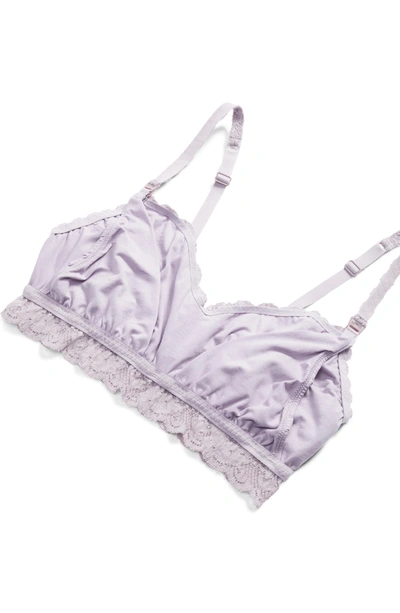 Shop Cosabella Never Say Never Soft Cup Nursing Bralette In Dusk Orchid