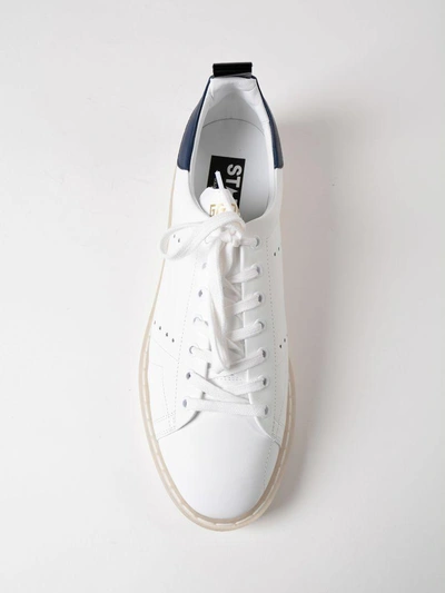 Shop Golden Goose Starter Sneakers In White Royal
