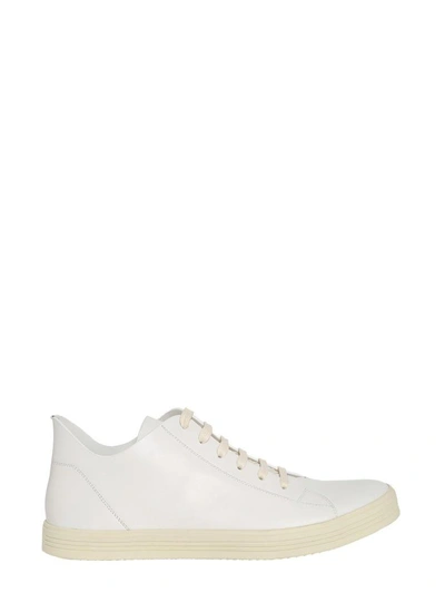 Shop Rick Owens Low Top Sneakers In Bianco