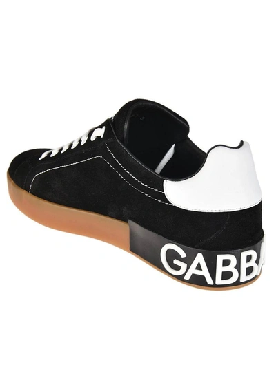 Shop Dolce & Gabbana Portofino Sneakers In Nero