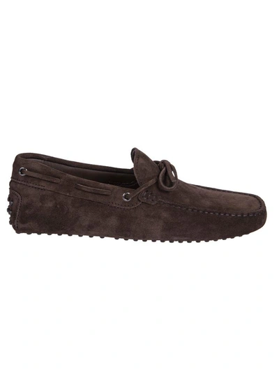 Shop Tod's Classic Driving Shoes In Brown