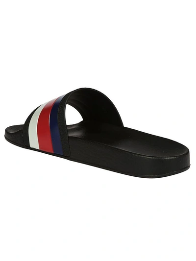 Shop Gucci Rubber Slide Sliders In Black