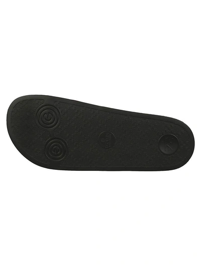 Shop Gucci Rubber Slide Sliders In Black