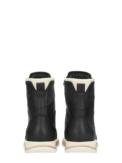 Shop Rick Owens Dirt Grafton Black Leather Boots