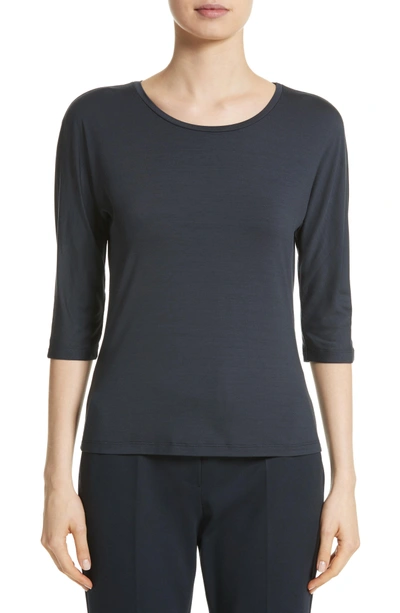 Shop Max Mara Circe Jersey Tee In Ultramarine