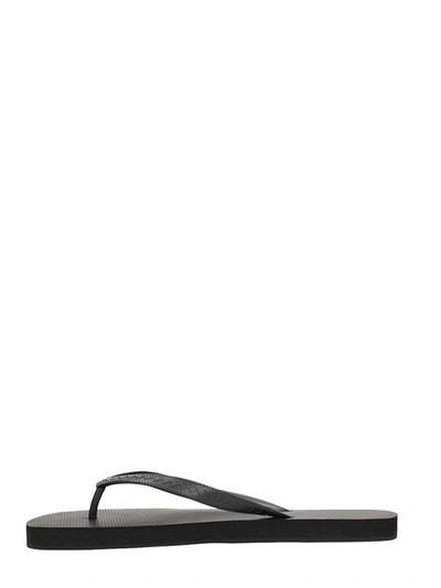 Shop Dsquared2 Black Rubber Flip-flops