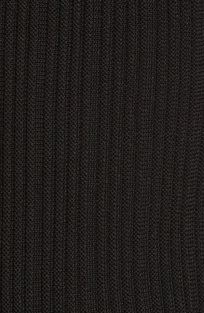 Shop Jonathan Simkhai Rib Knit Peplum Top In Black