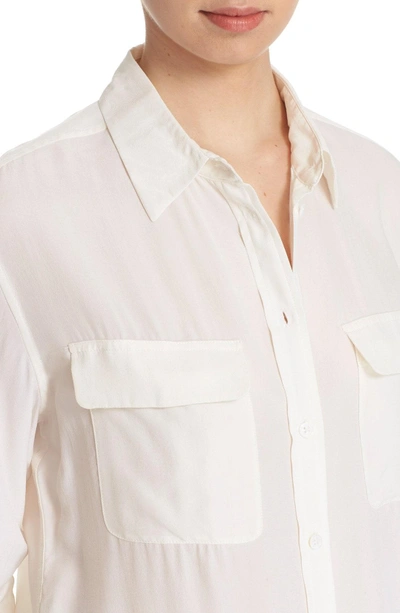 Shop Equipment 'signature' Silk Shirt In Bright White